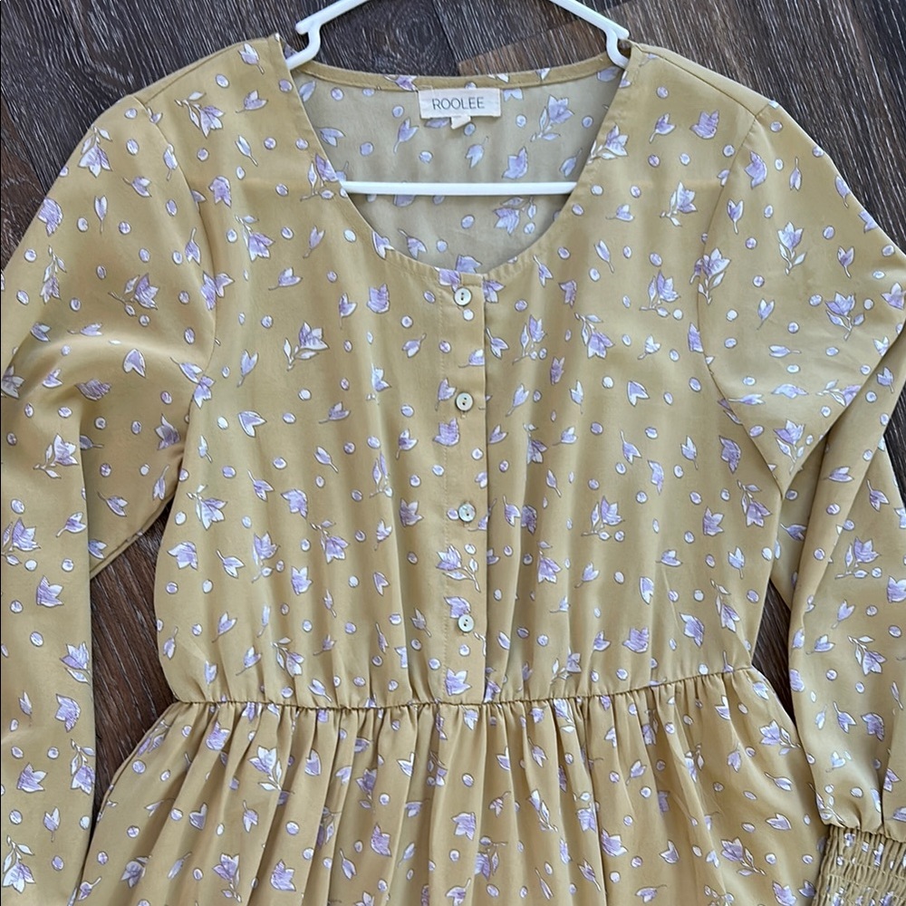 Roolee Yellow Floral Maxi Dress